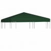 vidaXL Strieška na altánok 310 g/m², 3x3 m, zelená 44779