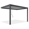 Gutroof ELEGANCE WALL hliníková pergola 3 x 4 m, antracit/svetlosivá