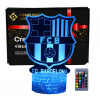 FC Barcelona 3D LED USB nočná lampa