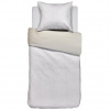 Posteľná bielizeň pre jedno lôžko DODO PAVONE 140 x 200 cm, slonová kosť, bavlnený satén, Moooi