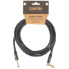 CASCHA Professional Line Guitar Cable, Angled, Black, 6 m