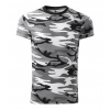 MALFINI CAMOUFLAGE 144 / Maskáčové unisex tričko - camouflage gray L