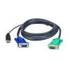 ATEN 2L-5203U KVM kábel Čierna 3 m (2L-5203U)