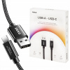 Kábel DEKO USB - USB typ C 2 m čierny