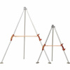 Tripod DELTA TRA22 hliníkový teleskopické nohy 1,2 - 1,97 m kladka na upevnenie navijaka a elevátora strieborný