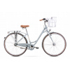 Mestsky bicykel - 2228565 - M Romet Pop Art Lux Gray Bike + koše (2228565 - M Romet Pop Art Lux Gray Bike + koše)
