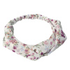 Clayre & Eef Biela látková kvetovaná čelenka - 20 cm - Clayre & Eef