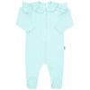 NEW BABY Dojčenský bavlnený overal New Baby Stripes ľadovo modrá