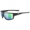 Uvex Sportstyle 230, okuliare - Black Matt/Mir.Green