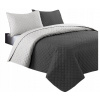 Prikrývka na posteľ - Syl-mar-markerester Bedspread 200 x 90 cm čierna, odtiene šedej (Dvojitá prešívaná posteľná posteľná prikrývka 90x200 Prikrývka)