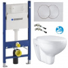 Geberit SET Duofix BasicDELTA 111.153.00.1+WCzávesné BAU CERAMIC Rimless+sedSC+Delta20Biel 111.153.00.1BAUCERAMICBiela
