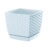PROSPERPLAST Kvetináč hranatý RATOLLA SQUARE biely 22cm