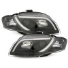 predné svetlá s denným svietením Audi A4 B7 -- rok výroby 2004-08 čierne
