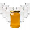 50x Sklenené dózy na džemy, zaváraniny, med, 320 ml