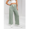 Zelené dámske látkové široké nohavice Bolf W7955