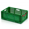 TBA Plastové obaly s.r.o. Skladacia prepravka dierovaná 600x400x230 mm, zelená