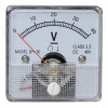 Analógový voltmeter 40V štvorcový