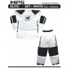 MPS ELITE brankársky florbalový set - White dres + nohavice L