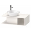 DURAVIT D-Neo závesná skrinka pod umývadlo na dosku Compact, 1 otvorená priehrada vpravo, 800 x 480 x 260 mm, biela vysoký lesk, DE491802222