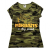 MIKBAITS Dámské tričko camou veľ. M