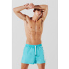 PLAVKY KARL LAGERFELD KARL LOGO SHORT BOARDSHORTS BLUE CURACAO
