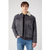 Wrangler Pánska džínsová bunda Wrangler® ICONS Sherpa 112341080 Farba: Šedá, Veľkosť: 3XL