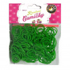 Gumičky Loom Bands (63) Loom Bands Pletací gumičky zelené 3, 200ks + háček