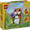 LEGO Creator 3 v 1 31376 Roztomilý škrečok s kvetinou