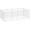 SONGMICS Modulárna klietka, plot 143 x 73 x 46 cm, biela