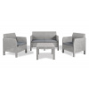 TOOMAX MATILDE 4 SEATER zahradní plastový set - šedá Z0114R5--2500