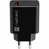 Universální nabíječka Natec RIBERA 18W 1X USB-A, černá NUC-2058