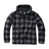 Brandit flísový pulóver Teddyfleece Worker, čierna/sivá - 3XL