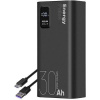 OBAL:ME EnergyPulse Powerbank 30000mAh, 22,5W, čierna 4260071