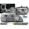 XENON SVETLOMETY ANGEL EYES LED DRL CHRÓMOVÉ pre BMW X5 E70 07-10