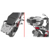 GIVI SRA8209 horný nosič pre MOTO GUZZI V85 TT (24) pre kufor Monokey