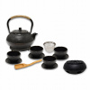 Liatinová Čajová Súprava 13-dielna Čierna