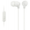 SONY slúchadlá MDR-EX15AP, handsfree, biele (MDREX15APW.CE7)