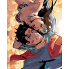ZUTY Maľovanie podľa čísel - WONDER WOMAN A SUPERMAN SELFIE Rámovanie: bez rámu a bez vypnutia plátna, Rozmer: 40x50 cm