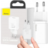 Baseus Super Si Quick Charger 1C CSUP-J02 30W 1x USB-C PD 3.0 QC 3.0 BIELA