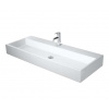 Duravit Vero Air Umývadlo, 120x47 cm, bez prepadu, otvor na batériu, WonderGliss, biela 23501200411