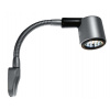 n.a. LED svetlo na čítanie 12V, 1W, matná strieborná, 130mm, pevné SB