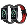Sada řemínků na chytré hodinky Huawei Band 6 / 6 Pro / Honor Band 7 / 6 2 ks černo-červeno-černo-šedé (Sada řemínků na chytré hodinky kwmobile Strap Set pro Huawei Band 6 / 6 Pro / Honor Band 7 / 6 2