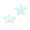 Silikónové koráliky hviezdička 45x45mm Baby Blue - 1 ks