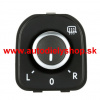 VW TIGUAN 10/07-7/2011 ovládač zrkadiel chrómový
