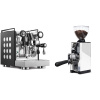 Rocket Espresso Appartamento, black/white + Eureka Mignon Libra 65 All Purpose, CR white