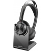 HP Poly Voyager Focus 2 Headset otevřená (On Ear) Bluetooth® stereo černá Potlačení hluku headset Počítače
