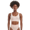 adidas Sport Active Seamless Micro Stretch Scoop Lounge Bra Peach Whip 12 (M)