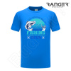 Pánske tričko RANGER® - motív Rybárčenie 08 L Modrá