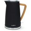 NEDIS rýchlovarná kanvica KAWK510EBK/ objem 1,7 l/ Soft-Touch/ 1850 - 2200 W/ nerezová oceľ/ čierna