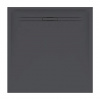 Geberit Sestra - Sprchová vanička, 80x80 cm, grafit 550.292.00.2